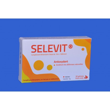 SELEVIT (Zinc +sélénium ) 30 Gélules