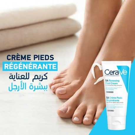 CeraVe | Crème Pieds Régénérante SA Pour les pieds très secs et abîmés 88ml