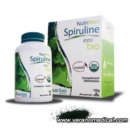 Nutrimax spiruline 100% bio microgranules 120g