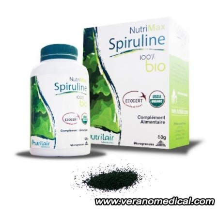 Nutrimax spiruline 100% bio microgranules 60g