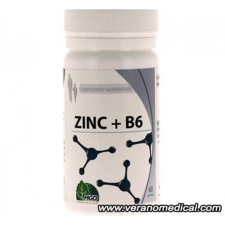 Zinc + B6 mgd 60 gélules