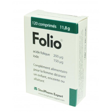Folio acide folique et iode 120 comp