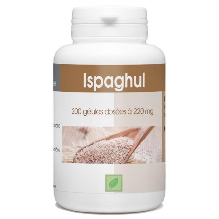 Ispaghul ( psyllium) 200 gélules dosés à 220mg