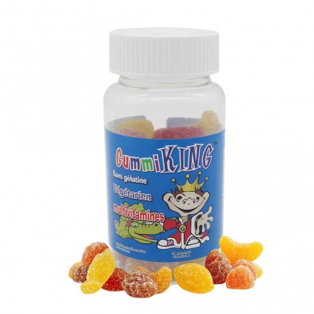 Enfants Vitamines Gommeuses Colorées Sur Fond Blanc Multivitamines Bonbons  à La Gelée Douce