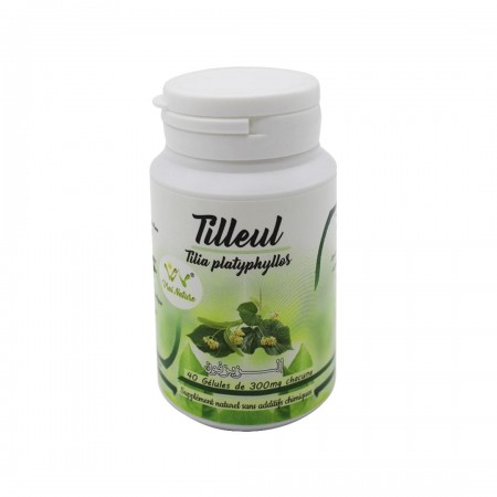 Tilleul tilia platyphylles 40 gélules de 300 mg