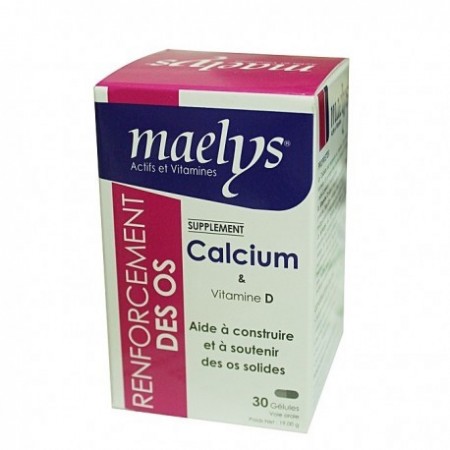 Calcium & Vitamine D 30 gélules- Maelys
