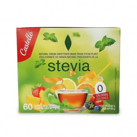 Stevia sachets sans gluten ( 60 sachets x 1 gr )