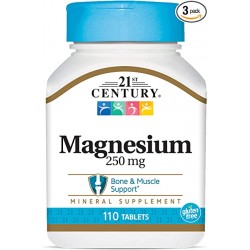 Magnésium, 250 mg, 110 Comprimés