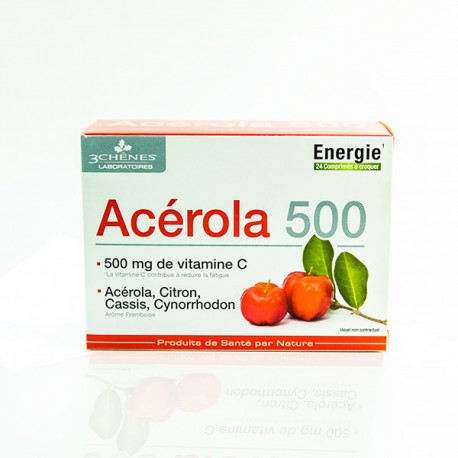 ACEROLA 500 Vitamine C (24 comprimés à croquer)