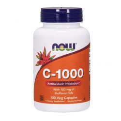 Vitamine C-1000,NOW 100 gélules végétales