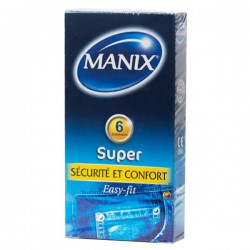 préservatifs Super sécurité et confort Manix BTE 6