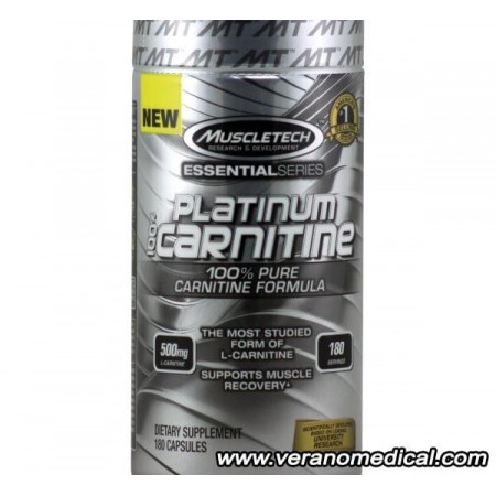 Platinum 100% Carnitine 180 Capsules