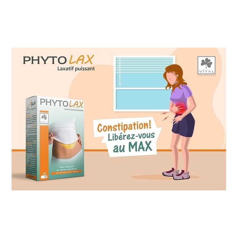 PHYTOLAX, 20 gélules (Pour la Constipation) - verano medical