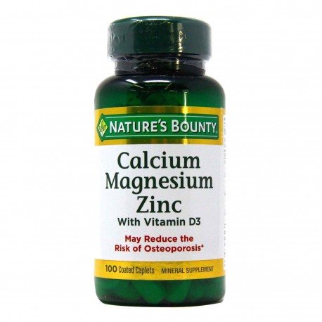Calcium-Magnésium-Zinc avec vitamine D3 100 comprimés