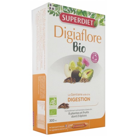 Digiaflore BIO, 20 ampoules Super Diet (Facilité laDigestion)