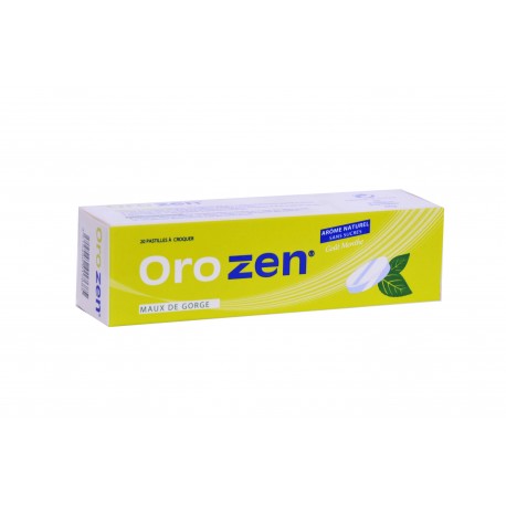 Maux de gorge Orozen 20 pastilles