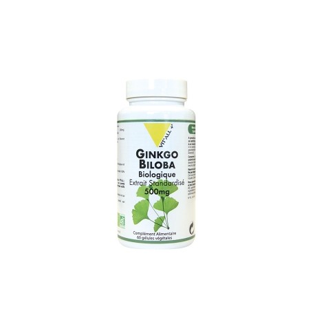 GINKGO BILOBA BIO 500 mg- 60 GÉLULES