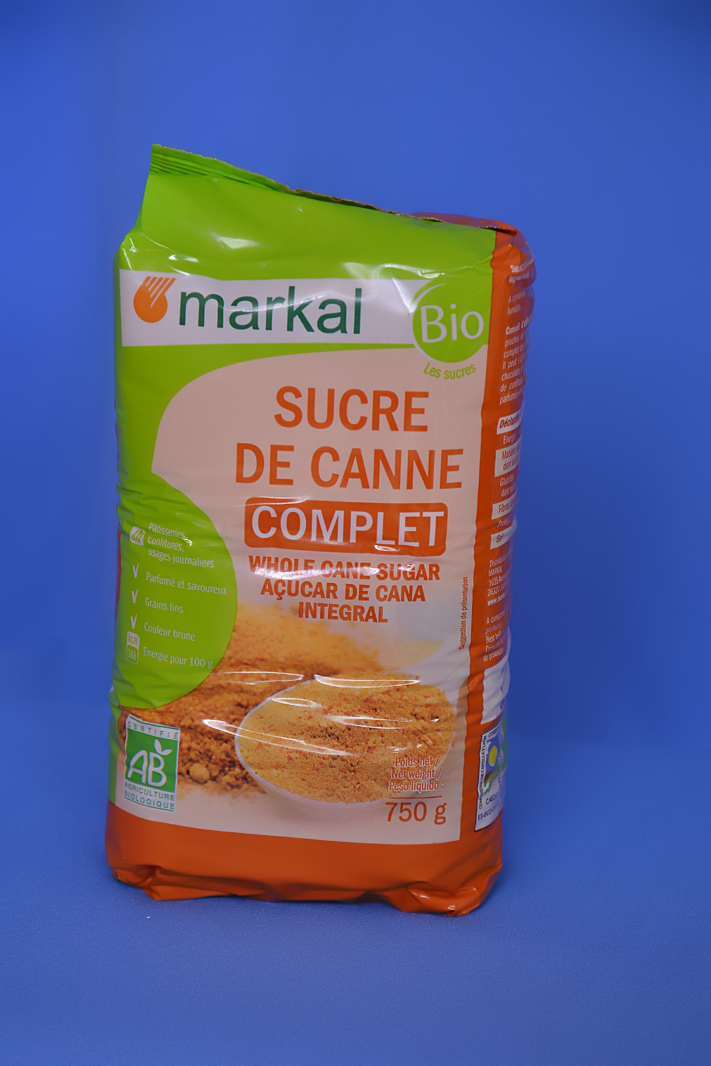 SUCRE DE CANNE COMPLET 750 G MARKAL