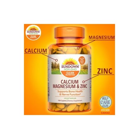 Calcium Magnésium et zinc 100 comprimés