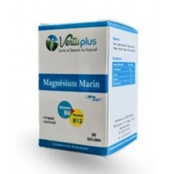 magnésium marin 300 mg riche en vitamine B6 et B12 gélules 30