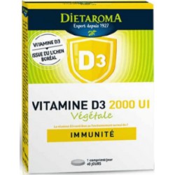 Vitamine D3 vegan 2000UI 40 Comprimé