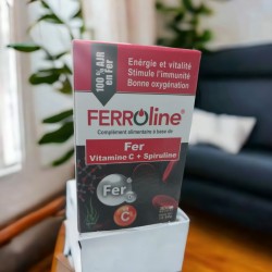Ferroline Fer vitamine C + spiruline 30 gélules