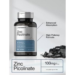 Zinc Picolinate 100mg | 180 Capsules