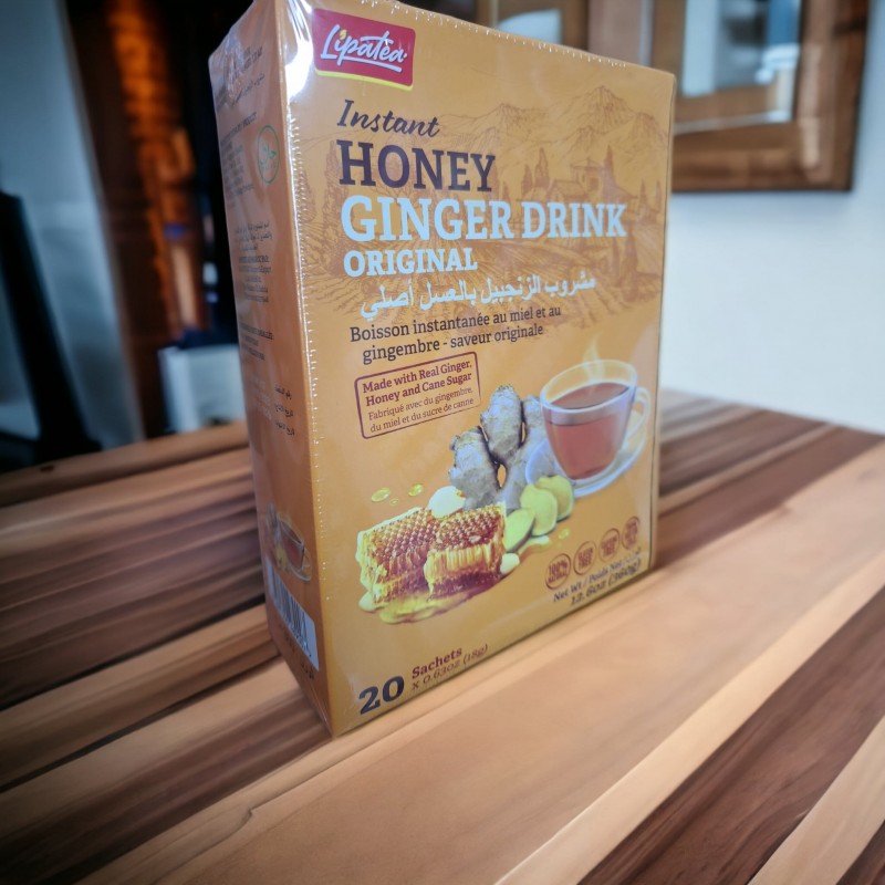 Thé infusion de gingembre goût miel, puissant et 100% naturel, tisane,  antioxydant, digestion, sexualité, tonifiant, saveur miel, x3 boîtes ginger  de