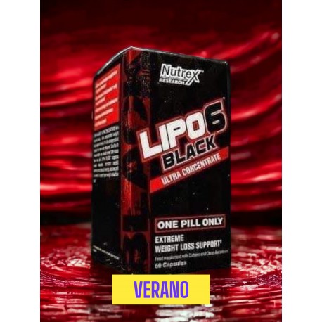 Lipo 6 Black - 60 gélules | Nutrex
