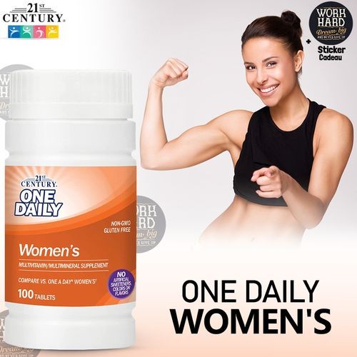 Complément Alimentaire Women Daily Vital - Multivitamines & Minéraux Pour Femme - 30/60/120 Gélules