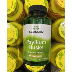 Cosses de Psyllium, Psyllium Husks, 610 mg, 100 Capsules