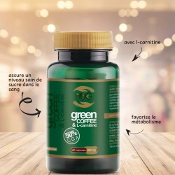 Café vert et L-carnitine – 60 capsules – Hug Your Life