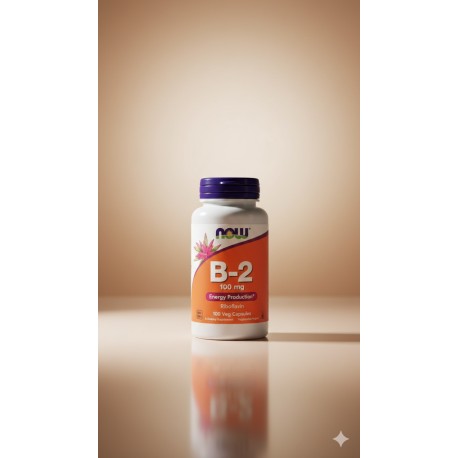 NOW Foods, Vitamine B2, 100 mg, 100 capsules végétariennes