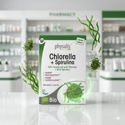 Chlorella + Spiruline – 200 Comprimés