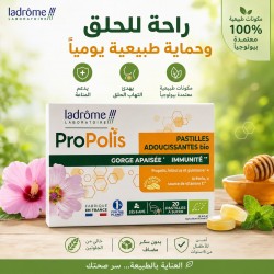 Pastilles adoucissantes à la propolis bio pour la gorge 20 PASTILLES