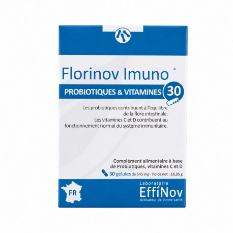 EFFINOV FLORINOV Imuno Probiotiques et Vitamines 30 gélules