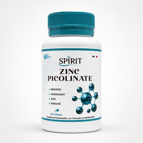 Picolinate de zinc 60 Gélules – Immunité & Peau