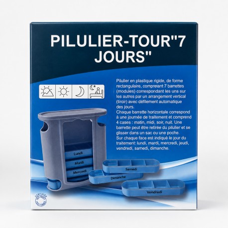 Pilulier Médicament 7 Jours 4 Fois 28 Compartiments