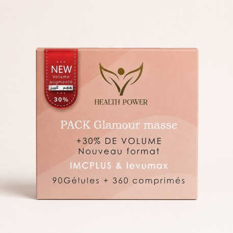 Pack Glamour Masse IMC Plus (90 gélules) & Levumax (360 comprimés)