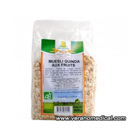 Muesli Quinoa aux Fruits 500gr